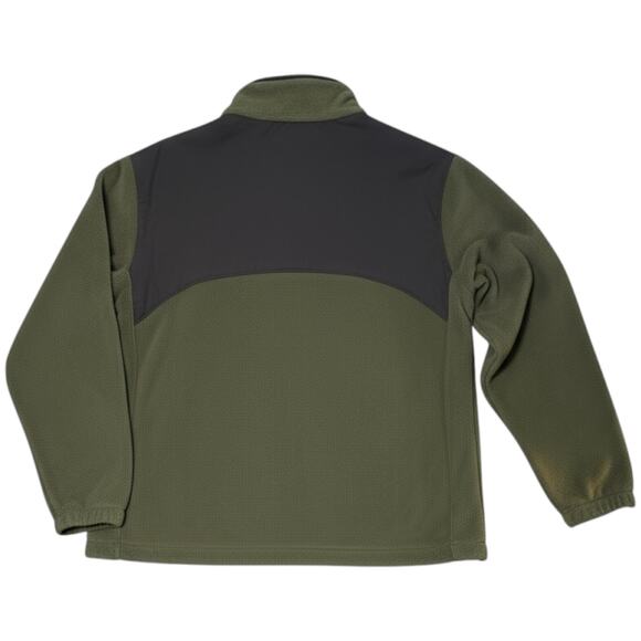 Columbia Full Zip Fleece Jacket Men’s XL Green Gray Outdoor Hiking Gorpcore - Picture 4 of 12